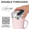 Zenbo 40oz Stainless Steel Tumbler with Handle, Lid & Straw