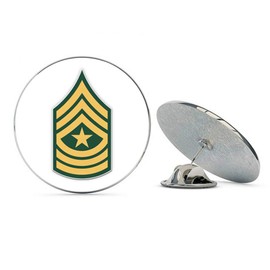 NYC Jewelers US Army Sergeant Major Rank Metal 0.75" Lapel Hat Pin Tie Tack Pinback