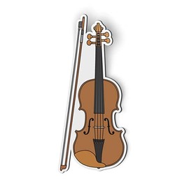 Violin - 5" Magnet for Car Locker Refrigerator