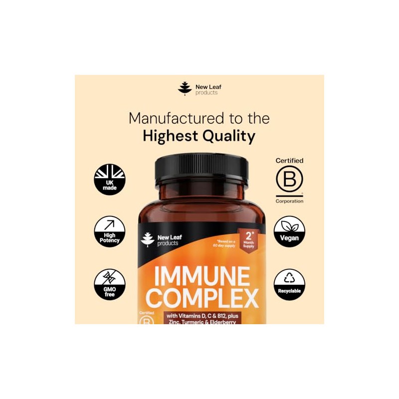 Vitamin D3 Immune Booster Complex - with Vitamins D,C, B12,