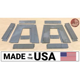 StreetRays [Originals] [SR] Air Ride Slammed Truck Under Bed Frame 10" Tall Step C Notch Kit 2.5" Wide