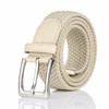 BSLLNEK Elastic Braided Belt, 1 3/8", Woven Stretch Belt for