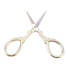 Tyenaza Embroidery Scissors, Decorative Scissors, Gold Scissors, Vintage, Sewing Scissors, Sharp Tip, Stainless Steel, Vintage, European DIY Tools, Dressmaking Scissors for Fabric Embroidery, Crafts