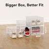 X-Large Shoe Storage Box, 15 Pack Clear Plastic Stackable Shoe
