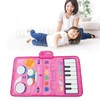 2 in 1 Touch Piano Drum Mat Early Educational Portable