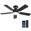 Mpayel Ceiling Fans with Lights- 46" Low Profile Indoor Ceiling