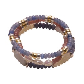 Lucky Brand Women's Beaded Bracelet Set, Two Tone, Unsized