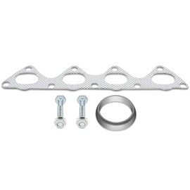 DNA Motoring GKTSET-AI94GSR-41 Aluminum Exhaust Manifold Header Gasket Set Replacement,Metallic