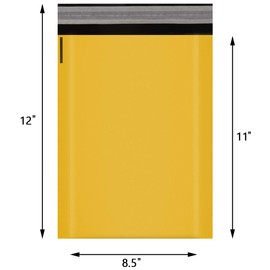 8.5x12 100% Biodegradable Bubble Mailers,25 Count #2 Compostable Padded Packaging Wrap Envelopes Pouches Eco Friendly Self Seal Bags