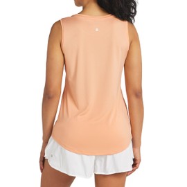 Willit Women's Workout Tank Tops Sleeveless Running Yoga Athletic Tops Loose Fit Quick Dry Active Shirts Gym Exercise Light Orange XL
