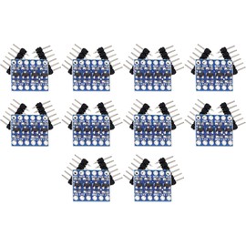 TECNOIOT 10pcs 4 Channel IIC-I2C Logic Level Converter Bi-directional Module 5V to 3.3V