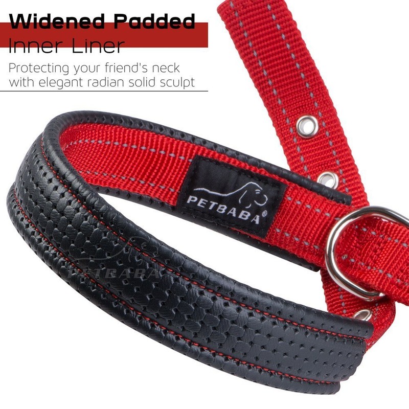 PETBABA Dog Collar, Leather, Dog Collar, Medium Dog, Large Dog,