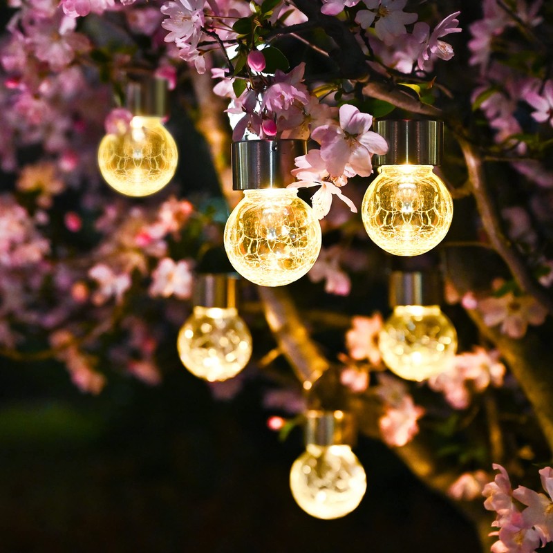 SOLPEX 12 Pack Hanging Solar Lights Outdoor,Solar Outdoor Lights Decorative,
