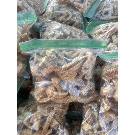 Unbranded Carolina Style pork cracklins/ FATBACK STYLE  pork fat with skin.. 2 lbs