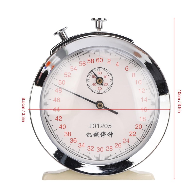 Mechanical Stop Watch, Sports Chronograph Running Timer Handheld Stopwatch, Round
