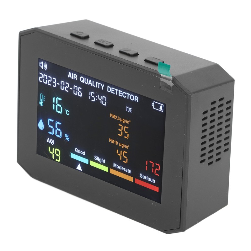 Air Quality Monitor PM2.5 PM10 HCHO TVOC CO2 Temperature Humidity