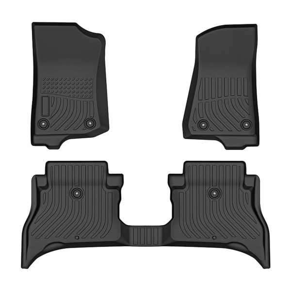 MICTUNING Car Floor Mats All Weather Liners For Jeep Wrangler
