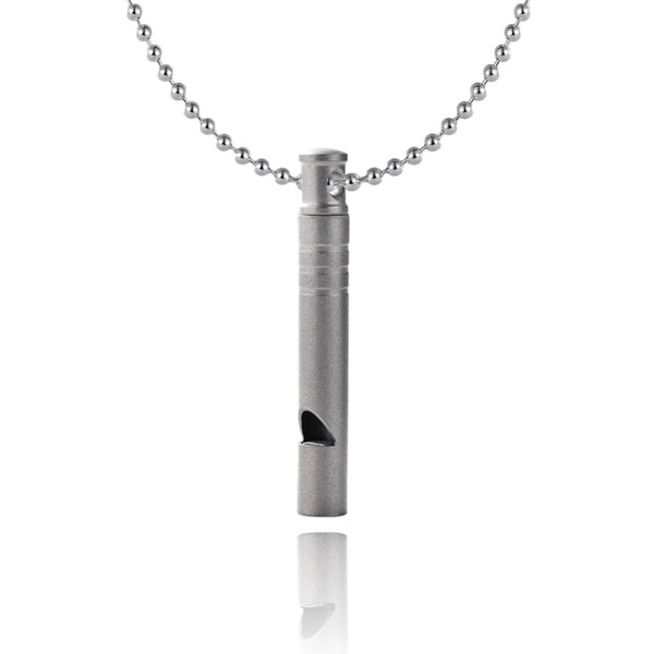 LUMOS Titanium Whistle, Ultra Lightweight 0.1 oz (3 g) For