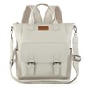 Montana West Wrangler Medium Backpack Purse for Women Off-white Fashion