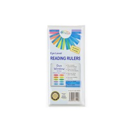 Crossbow Education The Original Duo Reading Ruler Overlays - Multi-Color (Pack of 10) Dyslexia and Visual Stress Specialists