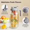 64 oz Fruit Water Infuser Pitcher, Heavy Duty Wide Mouth