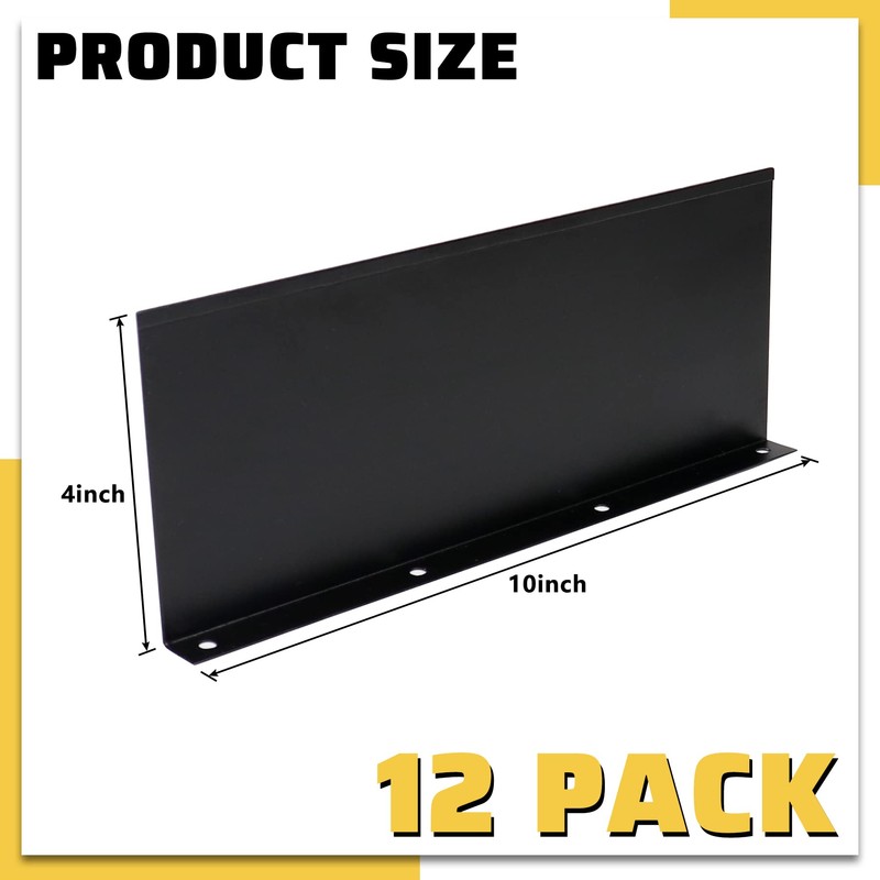 Powrocket 12 Pack Aluminum Gutter Valley Splash Guard,Keep Water from