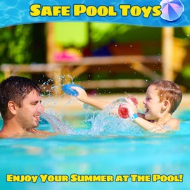 2PCS Water Flying Disc,Kids Water Splash Toy in 2 Colors,Soft Water Game Disc Outdoor Summer Beach Toys for Kids and Adults