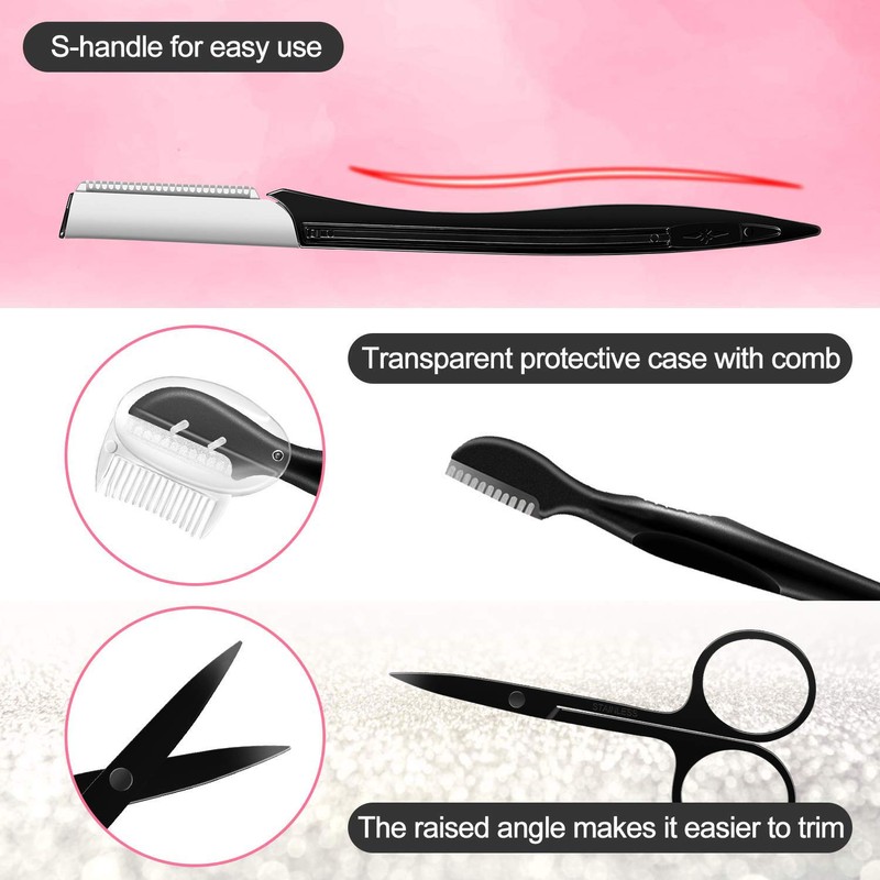 NOVIIML Razor, Eyebrow Kit, Multipurpose Exfoliating Dermaplaning Tool Face Razors