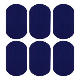 uxcell 6Pcs Iron-on Patches, Elbow Knee Velvet Patches, Fabric Repair Patches Crafts for Repair Clothing Crafts Sweater Pants Shirts, 7x4 Inch Blue