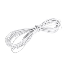Elastic Cord 4 mm x 10 m, White, Bungee Rope for Tents, Handbags, Luggage, Beach Umbrellas, DIY Crafts, Latex Thread Core, Pack of 1