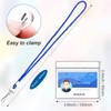 100Pcs Clear Plastic Horizontal Name Tag Badge ID Card Holders