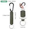 M METERXITY 3-Pack Braided Paracord Keychain with Clips, 6.7 Inch