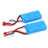 7.4V 1500mAh Lithium Batteries 15C T Plug Model Battery for