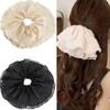 Jseng 2PCS Extra Large Scrunchies for Hair, Korea Lace Hair