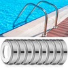 Otoolling 8 Pcs Pool Ladder Escutcheon Plates Stainless Steel Cover