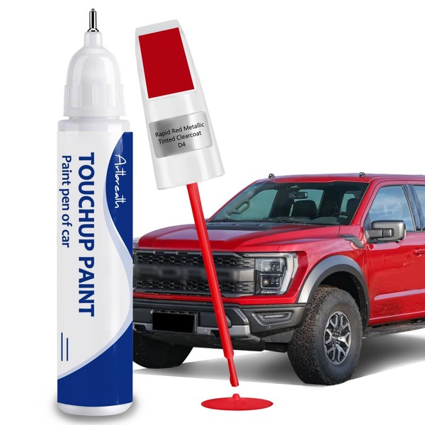 Rapid Red Metallic Tinted Clearcoat(D4) Touch Up Paint for Ford