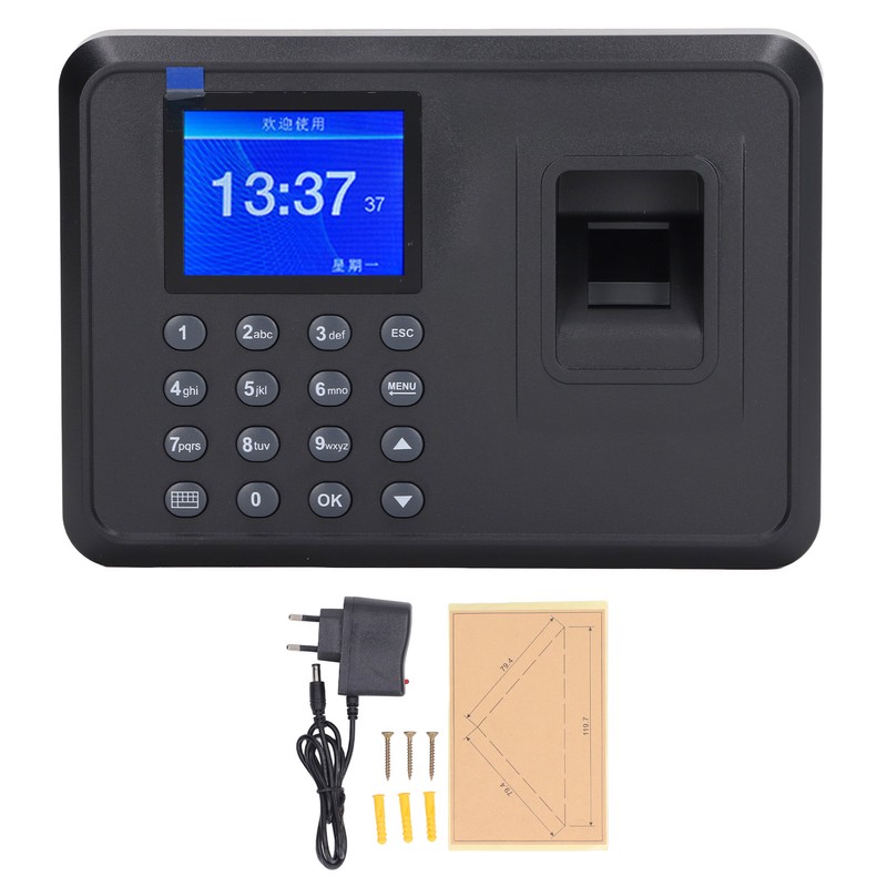 Fingerprint Time Attendance Machine Multi Languages Voice Reminder Fingerprint Password