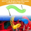 Partuto 30 Circle Air Brake Hose Oil Cooler Coiled Short