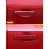 Savadicar 4-Piece Red Door Handle Cover Trim Set for 2021-Present