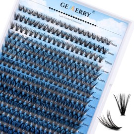 280pcs Lash Clusters GEMERRY Individual Lashes Eyelash Extensions 40D Lash Clusters 0.07 C Curl Cluster Lashes DIY Eyelash Extension Eye Lash Clusters Extensions Cat Eye Reusable Handmade Matte Cluster Eyelashes(40D-0.07C, 8-16mm)