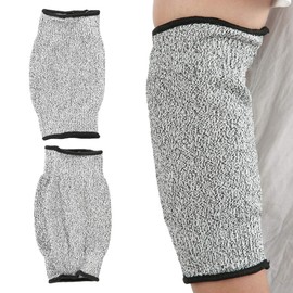 1 Pair Safety Work Sleeve Arm Protective, HPPE Cut Resistant Anti Abrasion Long Sleeve Work Gloves - 5 Levels Of Cutting Resistance, Abrasion Resistance(20cm length)