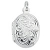 Vinani 2AMI-F500 India Design Locket with Openings Shiny with Fiorentina