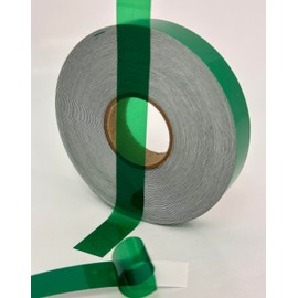 Transparent Vinyl Tape with Self-Adhesive. (1/2 inch x 50 ft, Green)