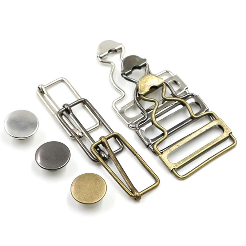 SUPVOX 4pcs Overall Buckles Suspenders Replacement Buckle with Rectangle Buckle