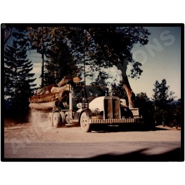 Kenworth Trucks New Metal Sign: 1956 Logging Truck Coming off the Trail
