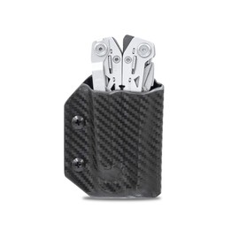 Clip & Carry Kydex Multitool Sheath for the Gerber Suspension NXT - Made in USA - Multi Tool Sheath Holder Cover Belt Pocket Holster - Carbon Fiber Black