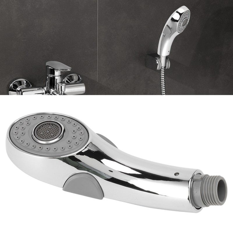 Handheld Shower Heads Silicone Massage Nozzle Ergonomic Handle with G1/2