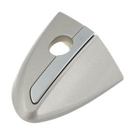 X AUTOHAUX Front Left Door Handle Lock Cylinder Cover for Toyota Corolla 2014-2018 ABS Light Silver Tone 1 Pc
