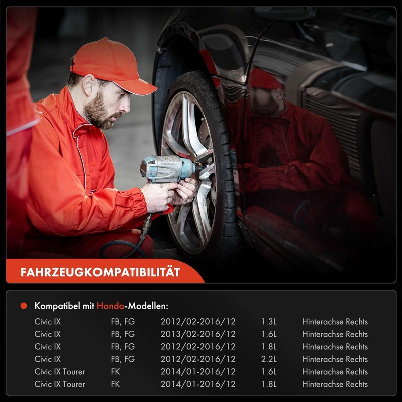 Frankberg ABS Speed Sensor Rear Axle Right Compatible with Civic