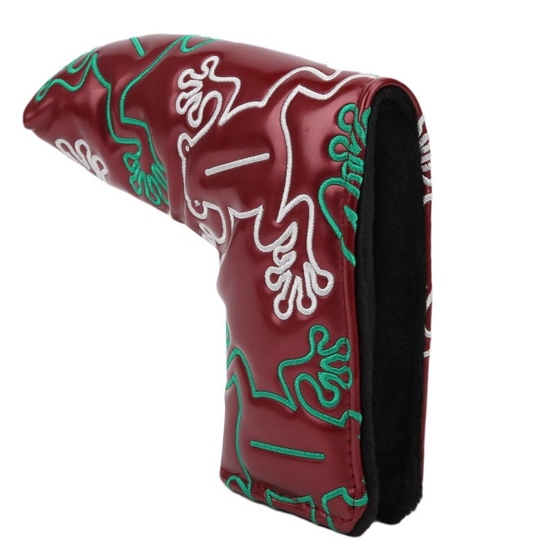 Golf Putter Headcover Embroidery Putters PU Protective Head Cover Magnetic